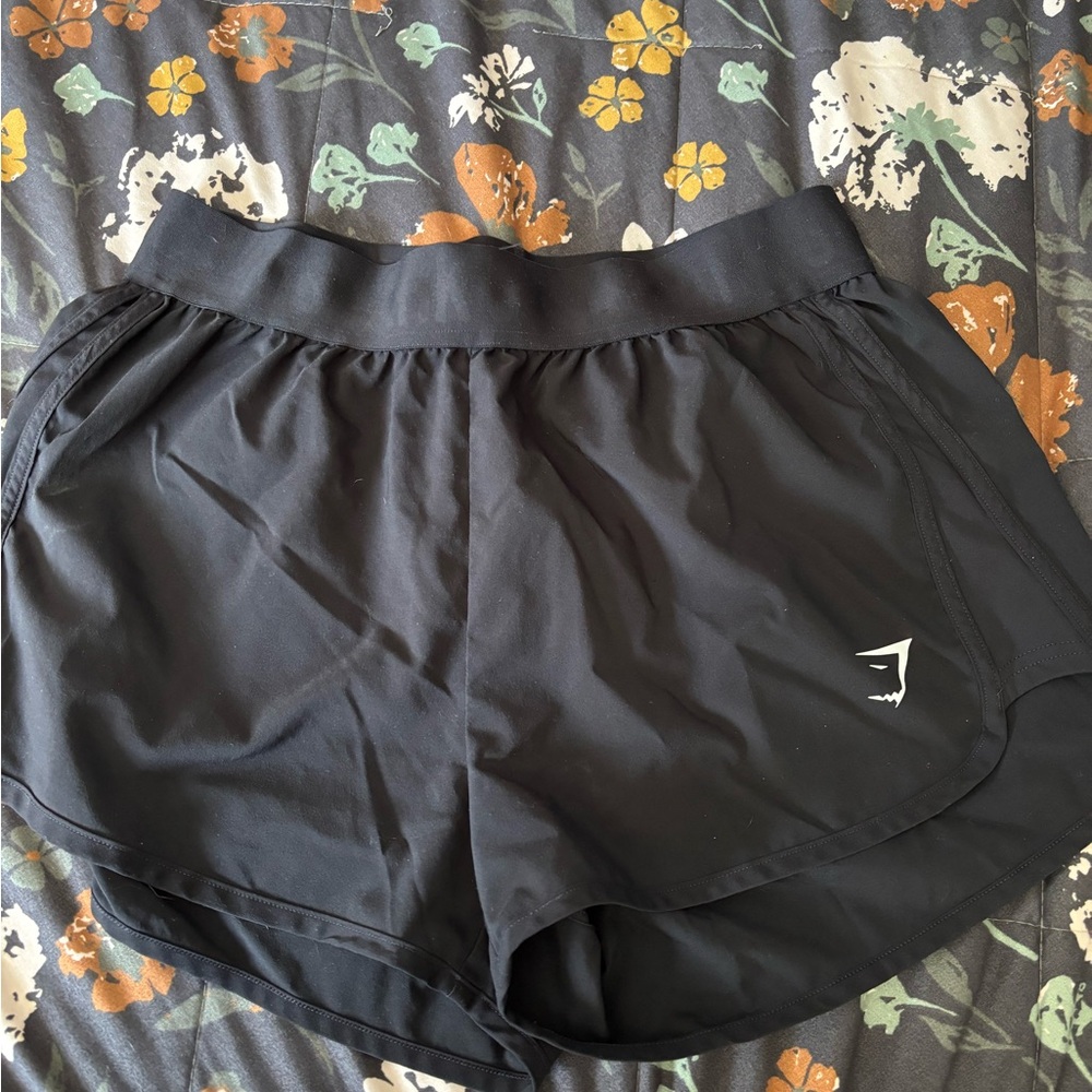 Gymshark Black Women's Athletic Running Shorts